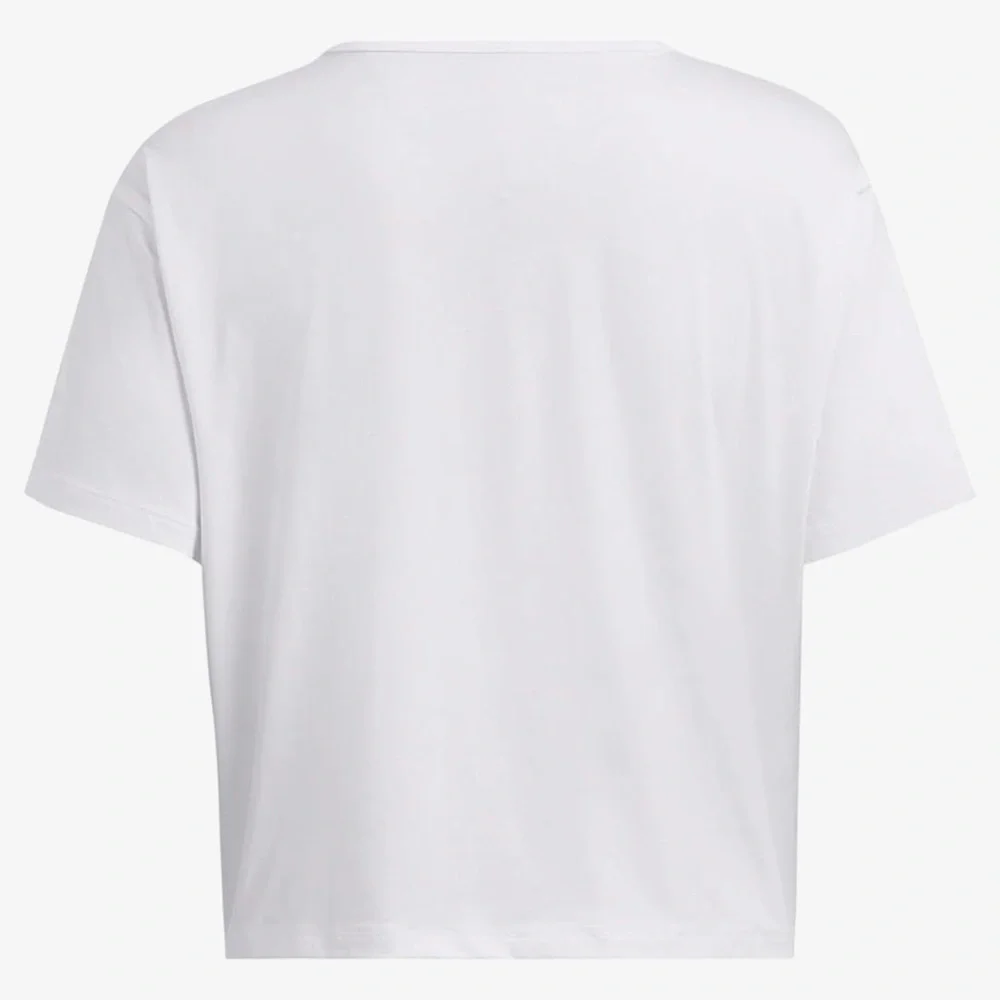 Under Armour Training Cropped Motion Top White Short Sleeve T-Shirt Size 1X - Picture 4 of 15